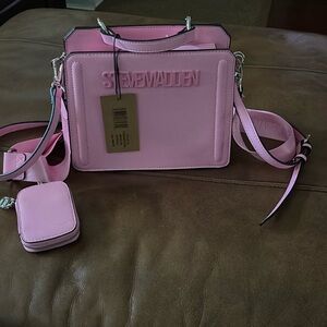 Steve Madden fondant pink Bevelyn satchel. Brand new with tags